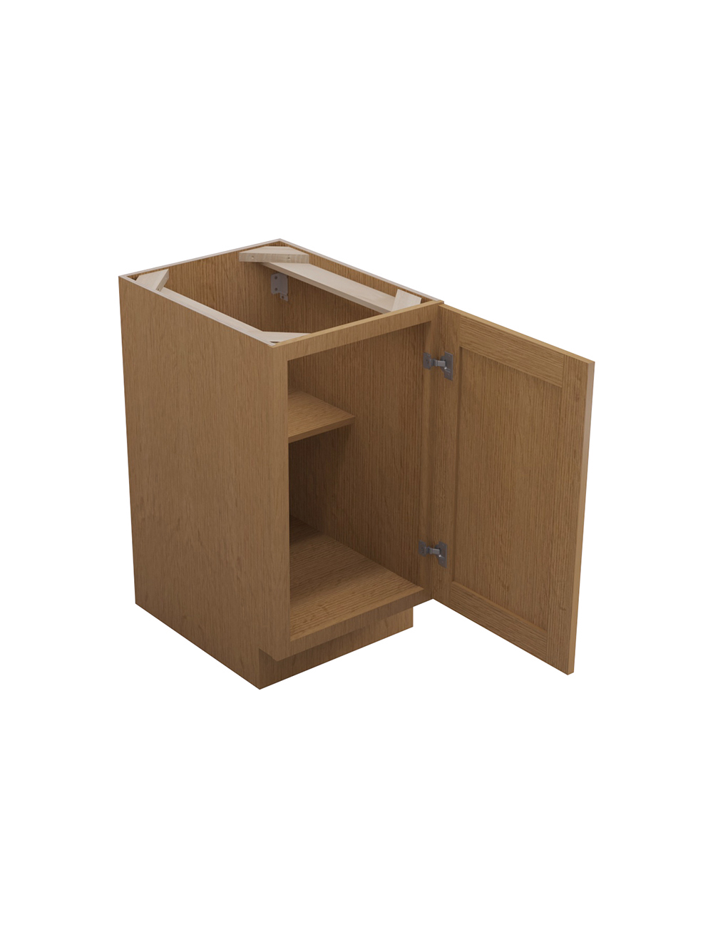 PH-FB18: Petit Oak Shaker 18″ Full Height Base Cabinet