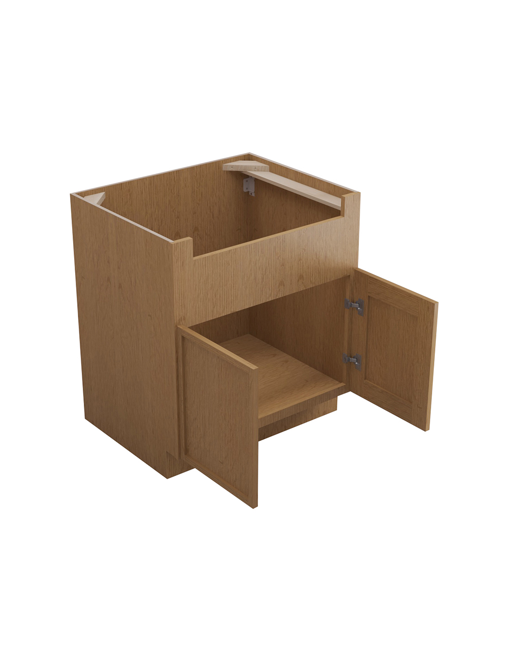 PH-FSB30B: Petit Oak Shaker 30″ 2 Door Farm Sink Base Cabinet