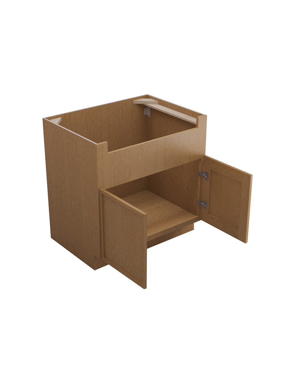 PH-FSB33B: Petit Oak Shaker 33″ 2 Door Farm Sink Base Cabinet