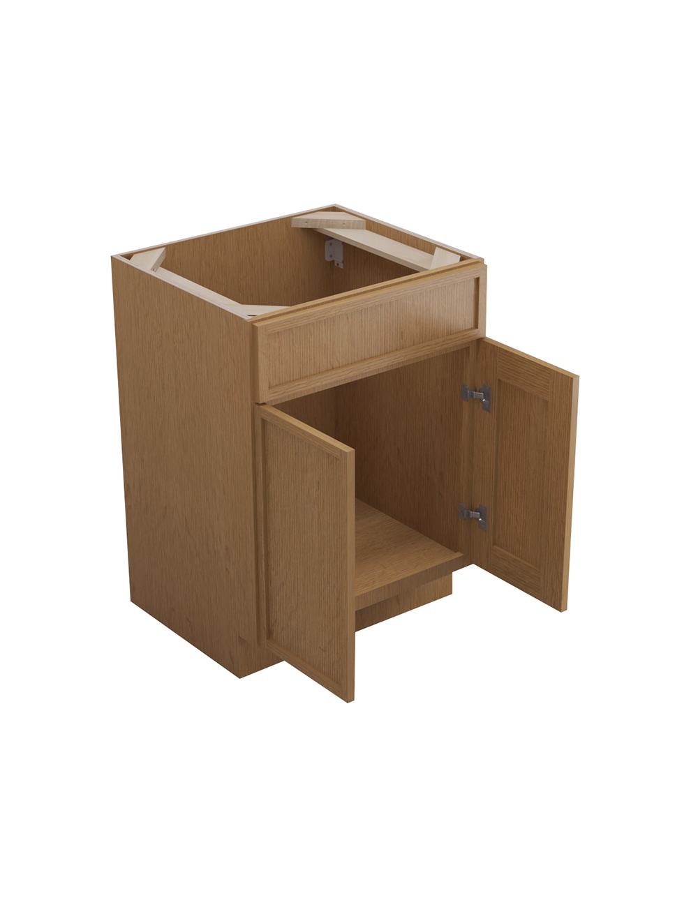 PH-S2421B-34-1/2″: Petit Oak Shaker 24″ Sink Base Vanity