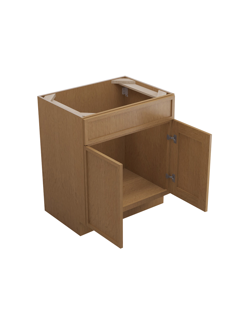 PH-S3021B-34-1/2″: Petit Oak Shaker 30″ Sink Base Vanity