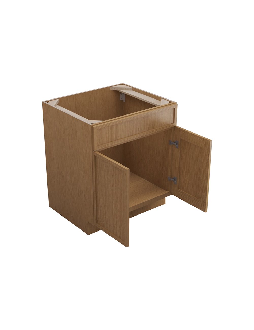 PH-SB30B: Petit Oak Shaker 30″ 2 Door Sink Base Cabinet