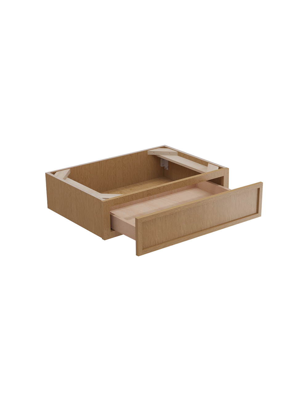 PH-SVDU3021-7″: Petit Oak Shaker 7″ Desk drawer vanity