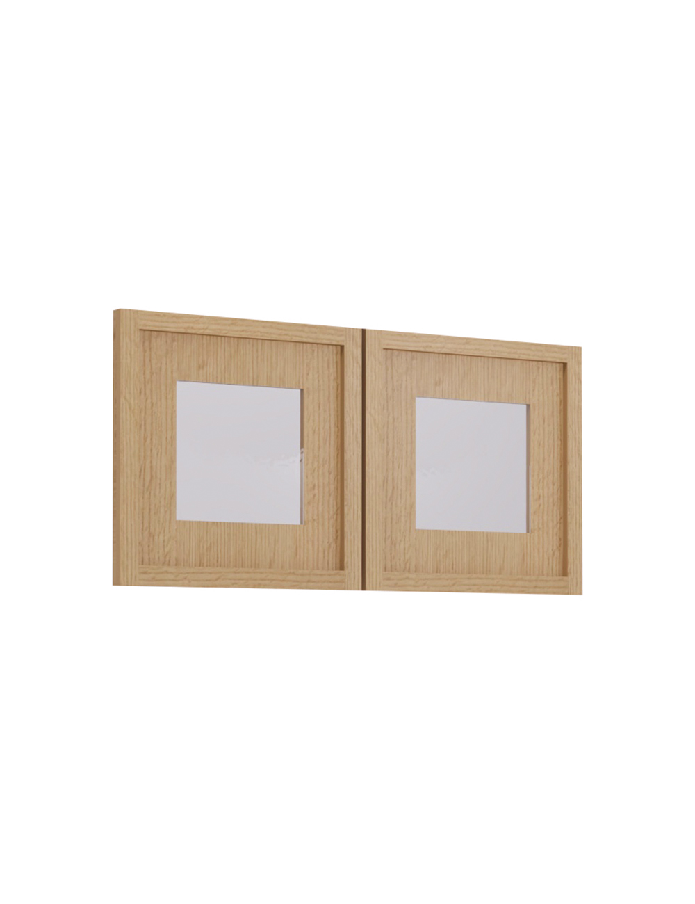 PH-W2412BGD: Petit Oak Shaker 24″ Glass Door