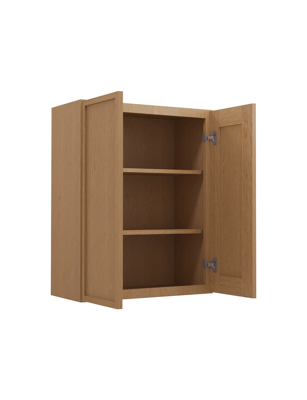 PH-W2430B: Petit Oak Shaker 24″ Double Door Wall Cabinet