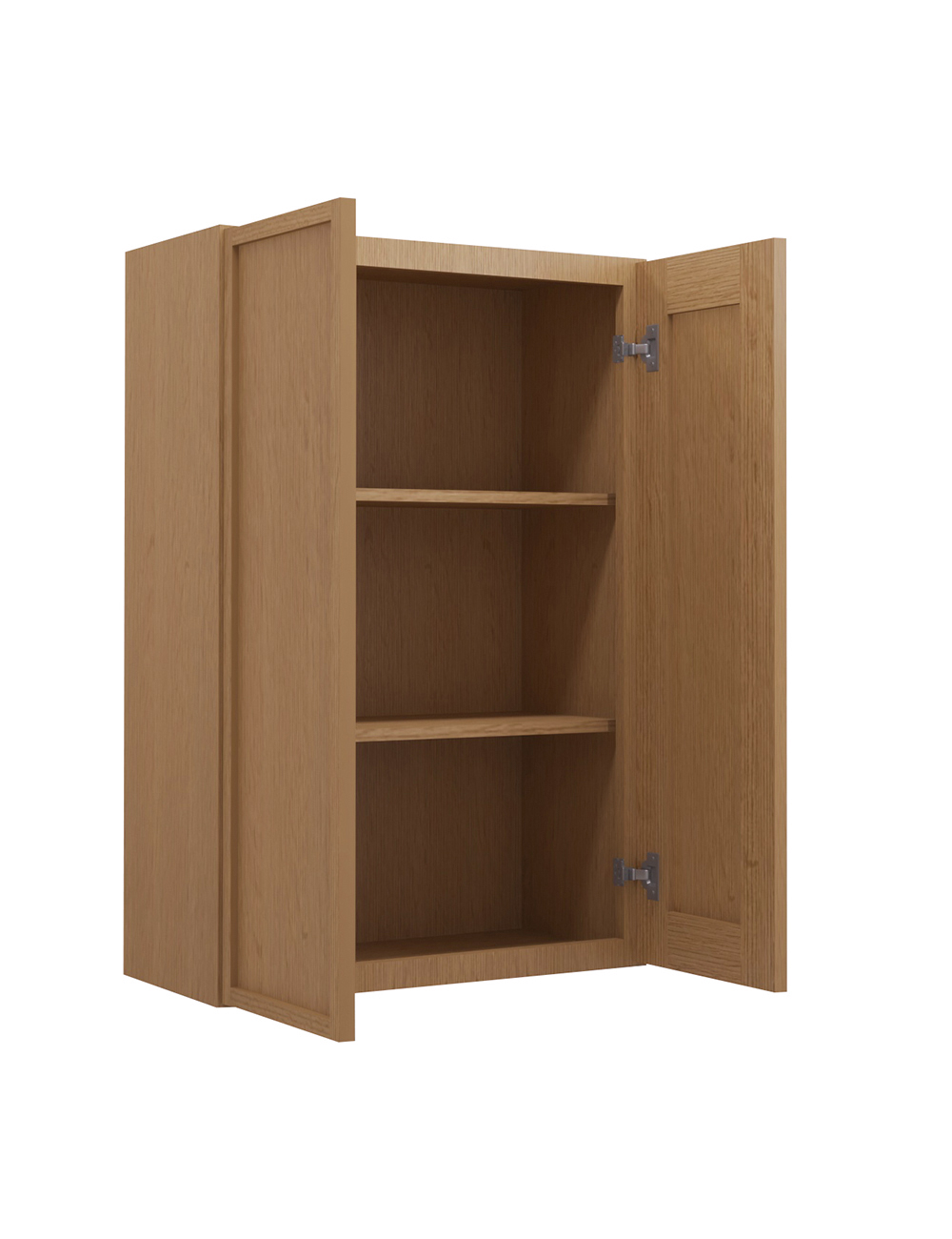 PH-W2436B: Petit Oak Shaker 24″ Double Door Wall Cabinet