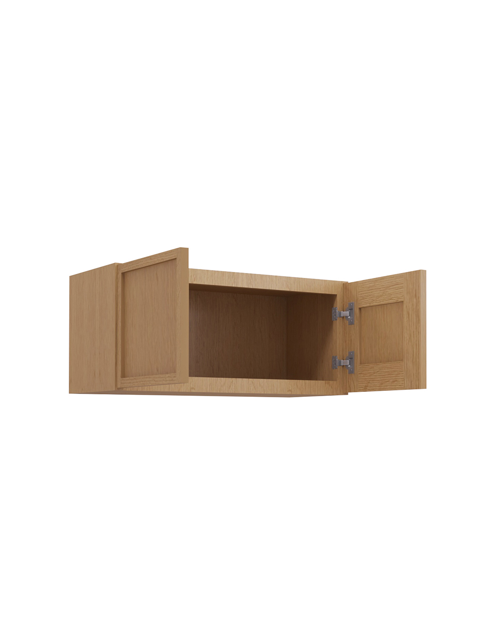 Petit Oak Shaker 27 in. W x 12 in. D x 12 in. H Double Door Bridge Wall Cabinet