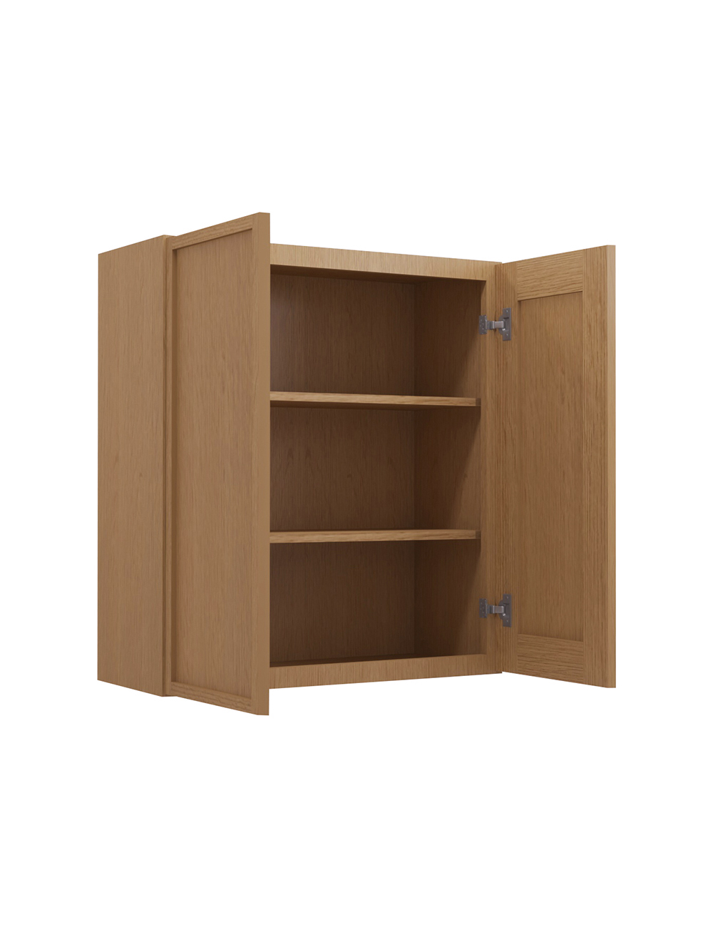 PH-W2730B: Petit Oak Shaker 27″ Double Door Wall Cabinet