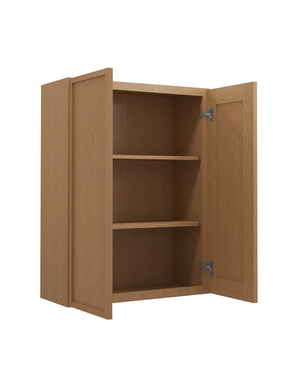 PH-W2736B: Petit Oak Shaker 27″ Double Door Wall Cabinet