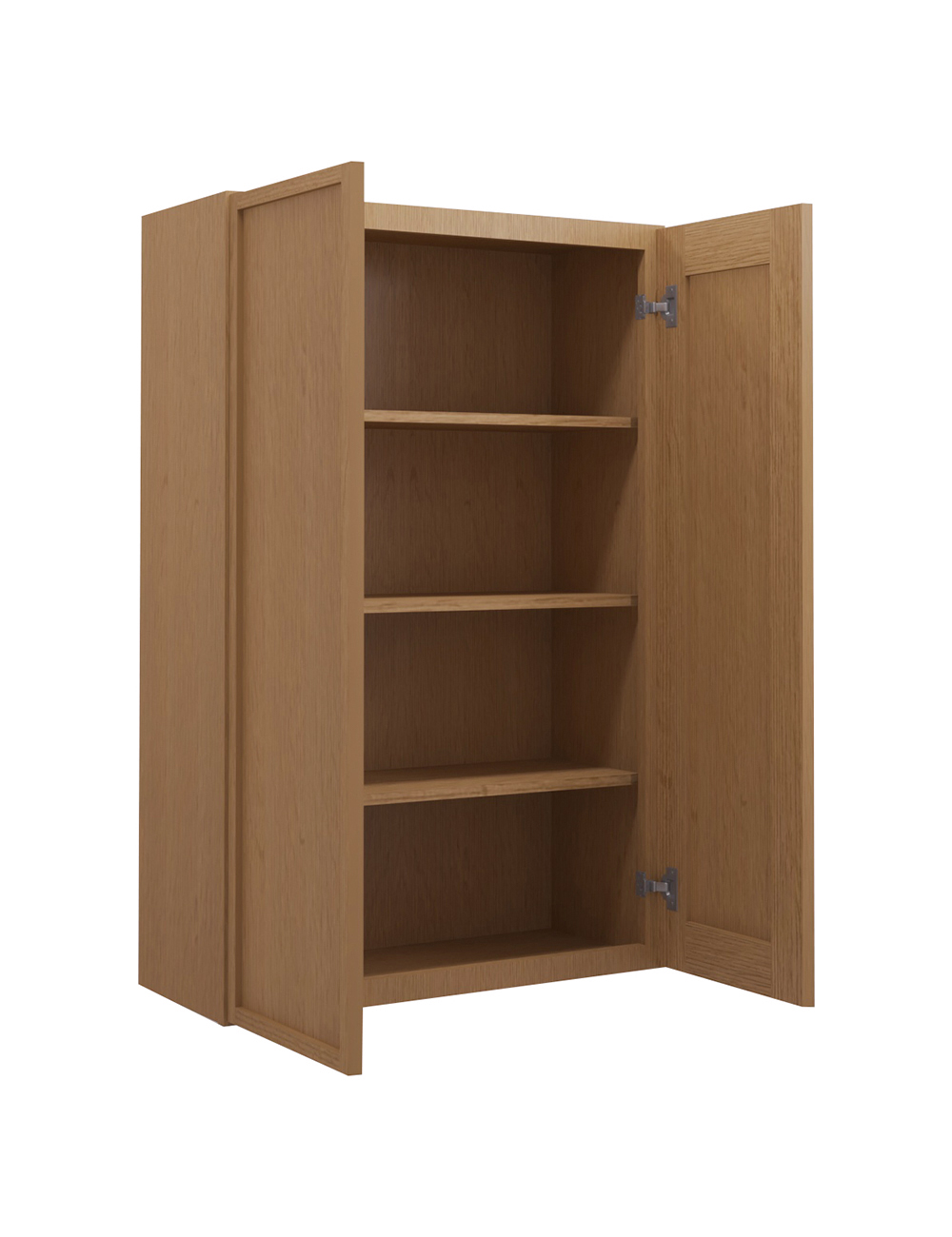 PH-W2742B: Petit Oak Shaker 27″ Double Door Wall Cabinet