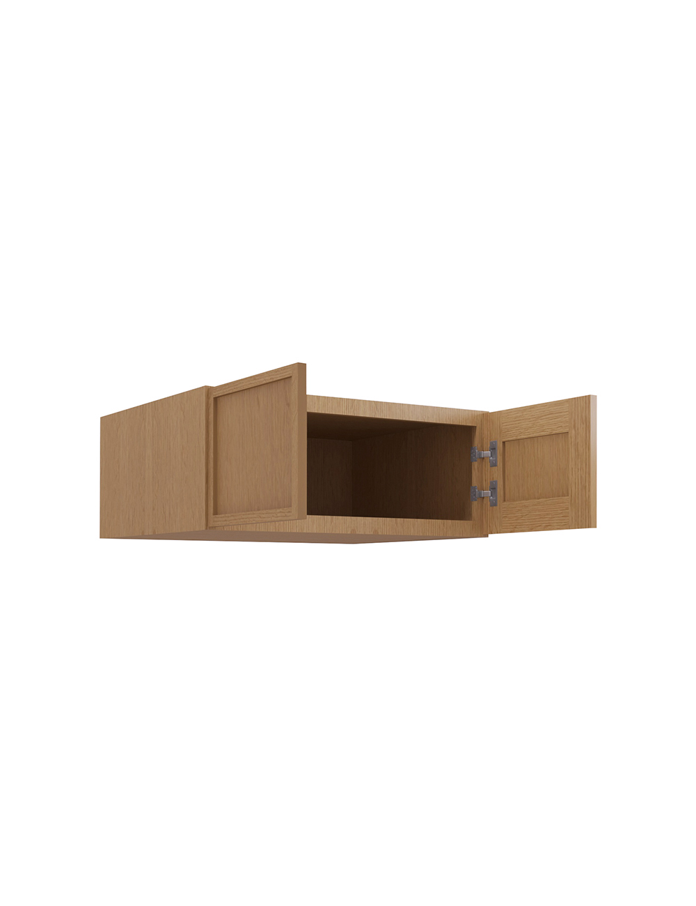 PH-W301224B: Petit Oak Shaker 30″ Refrigerator Wall Cabinet 24″ deep