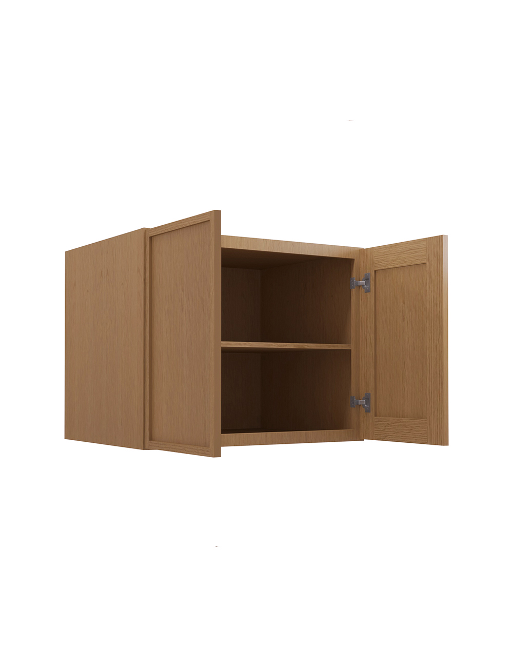 PH-W302424B: Petit Oak Shaker 30″ Refrigerator Wall Cabinet 24″ deep