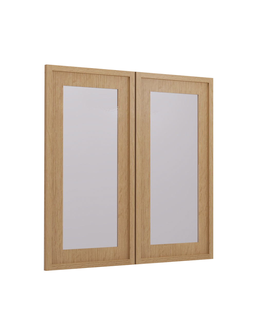PH-W3030BGD: Petit Oak Shaker 30″ Glass Door