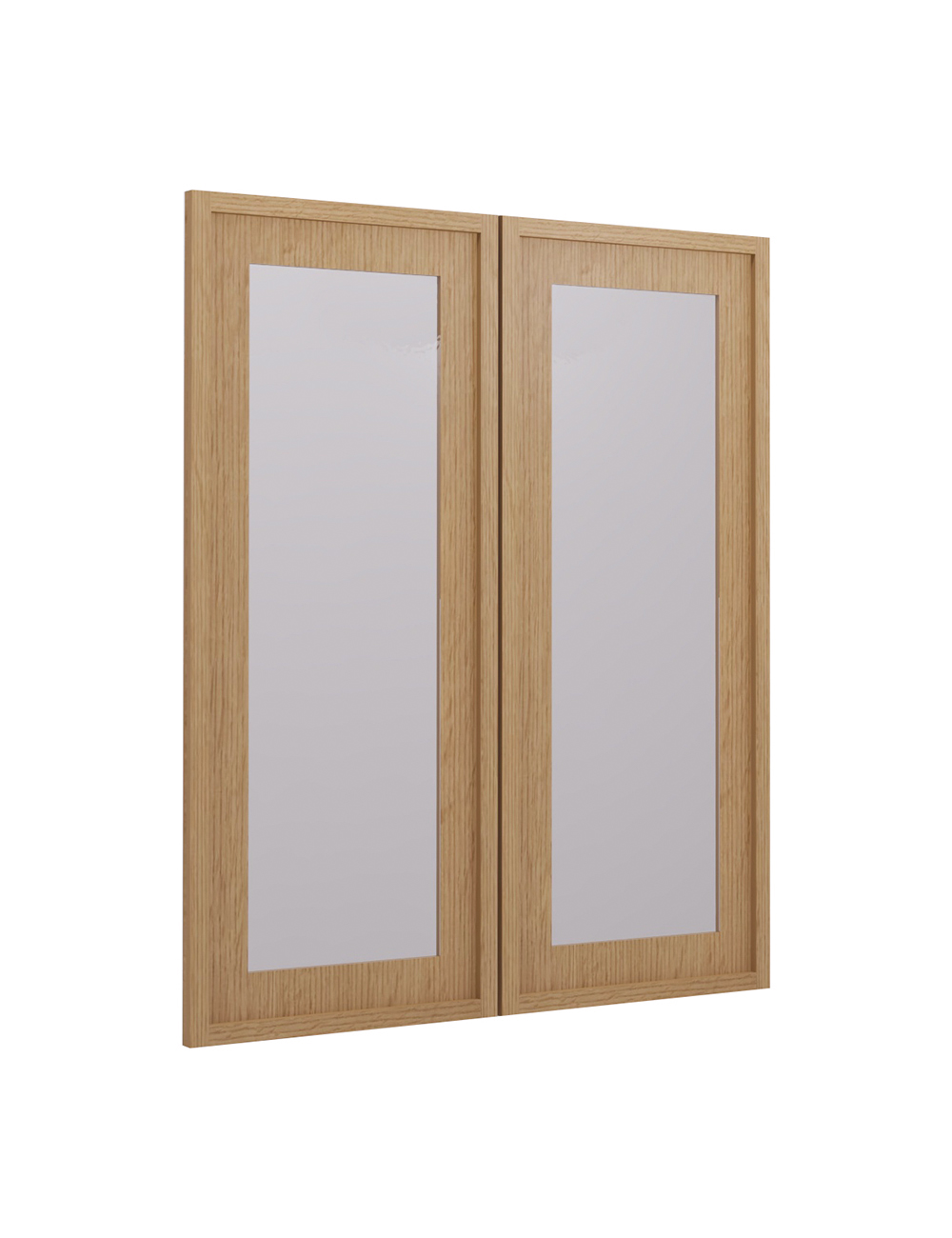 PH-W3036BGD: Petit Oak Shaker 30″ Glass Door