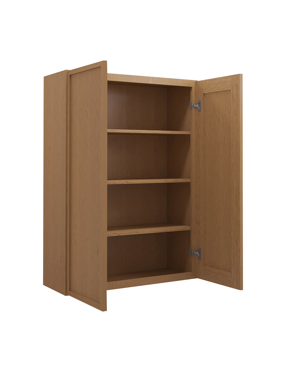 PH-W3042B: Petit Oak Shaker 30″ Double Door Wall Cabinet