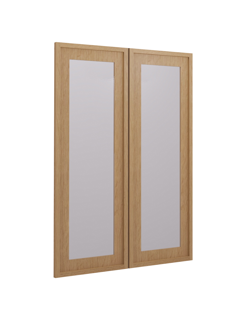 PH-W3042BGD: Petit Oak Shaker 30″ Glass Door