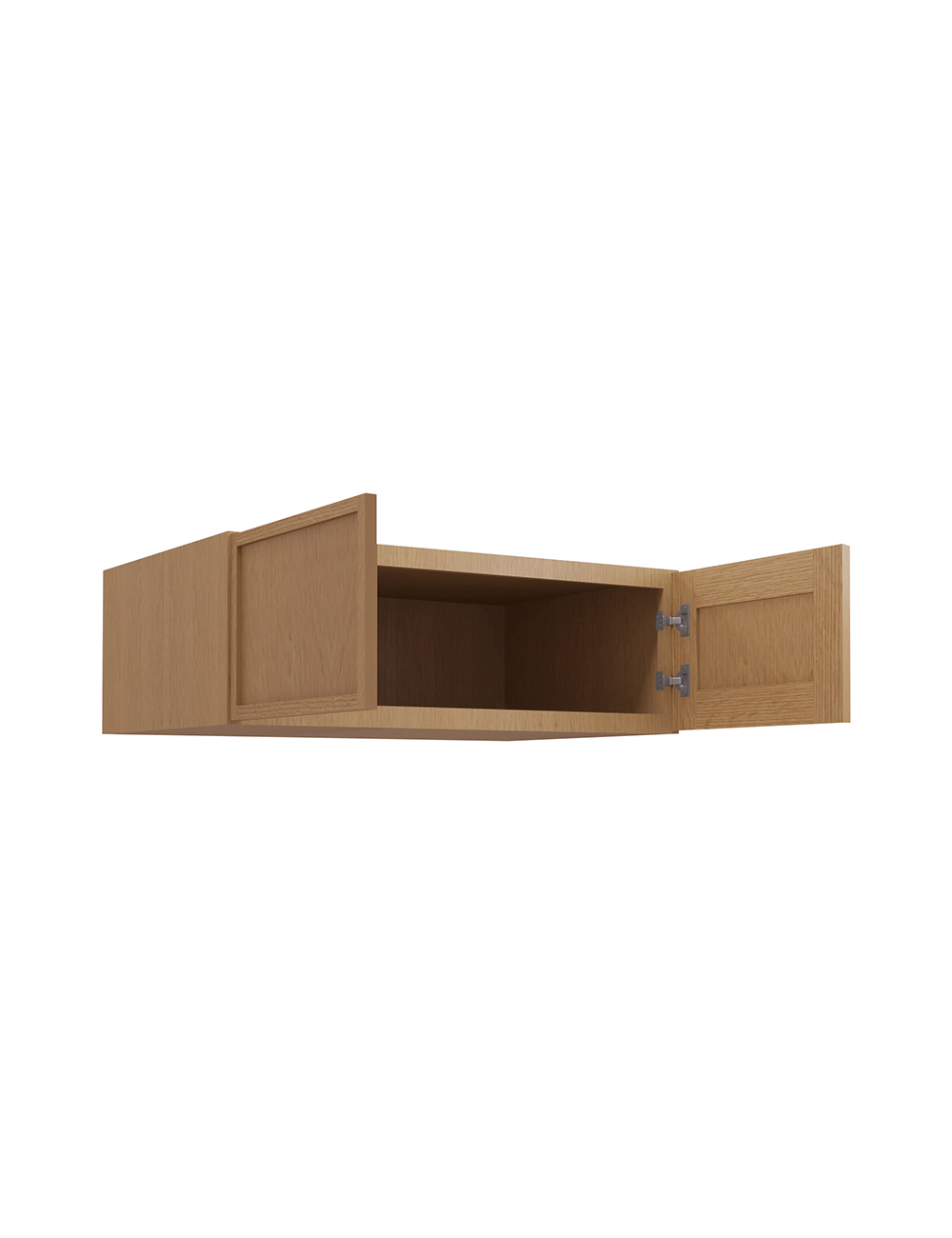 PH-W361224B: Petit Oak Shaker 36″ Refrigerator Wall Cabinet 24″ deep