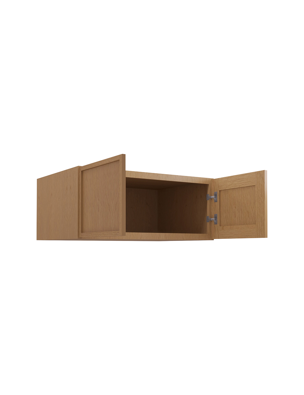 PH-W361524B: Petit Oak Shaker 36″ Refrigerator Wall Cabinet 24″ deep