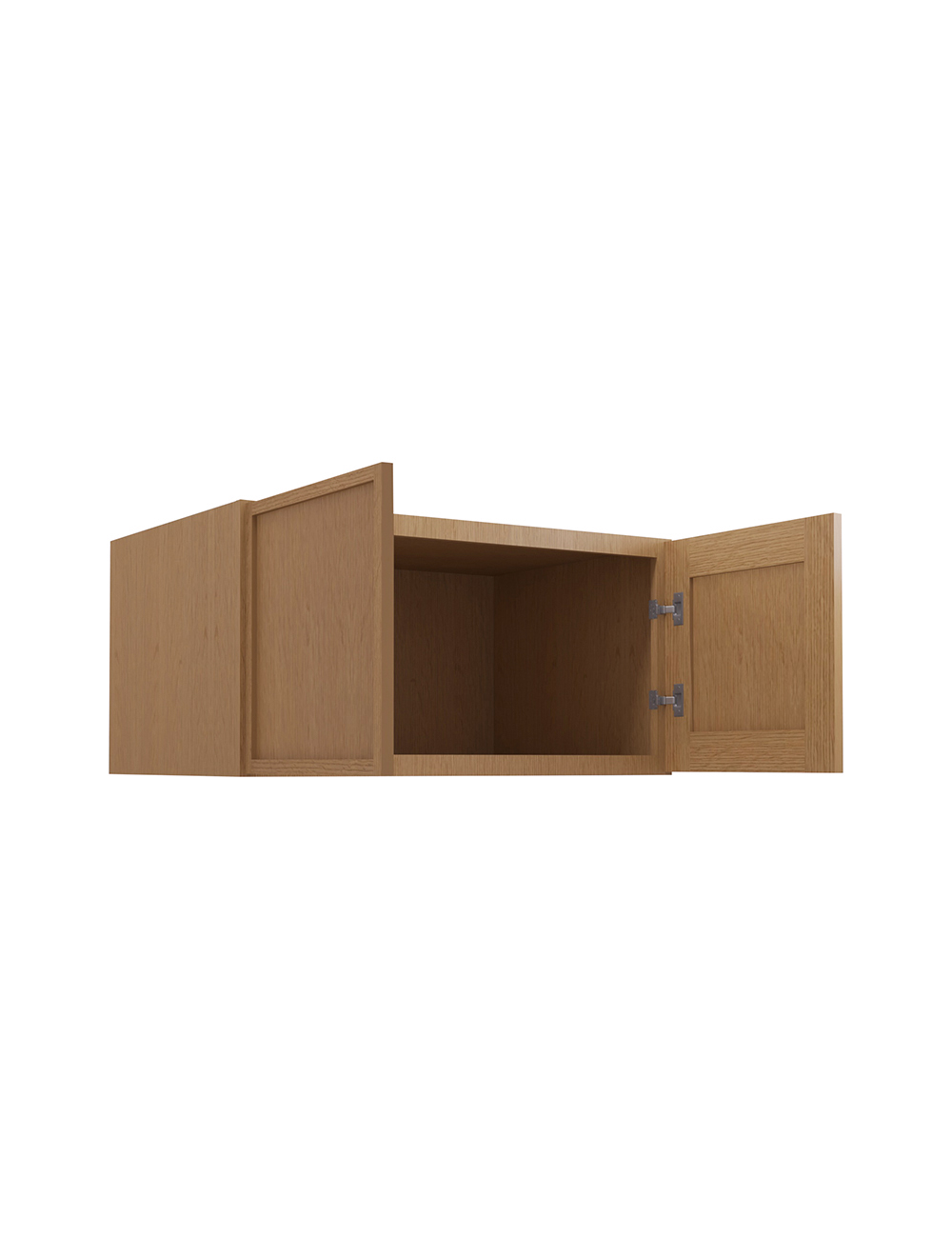 PH-W361824B: Petit Oak Shaker 36″ Refrigerator Wall Cabinet 24″ deep