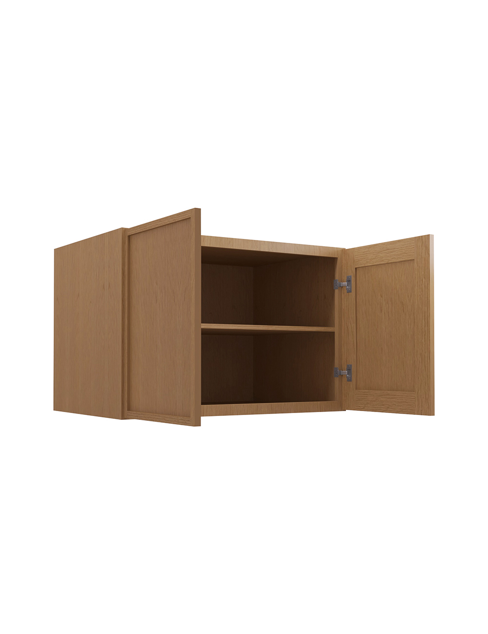 PH-W362424B: Petit Oak Shaker 36″ Refrigerator Wall Cabinet 24″ deep