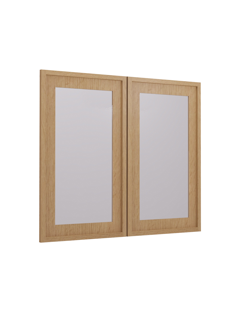 PH-W3630BGD: Petit Oak Shaker 36″ Glass Door
