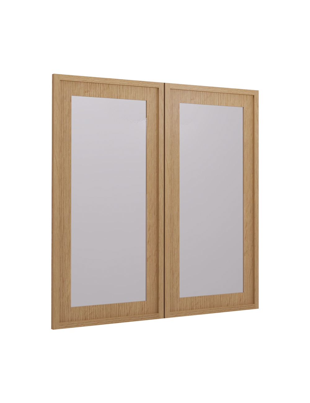 PH-W3636BGD: Petit Oak Shaker 36″ Glass Door
