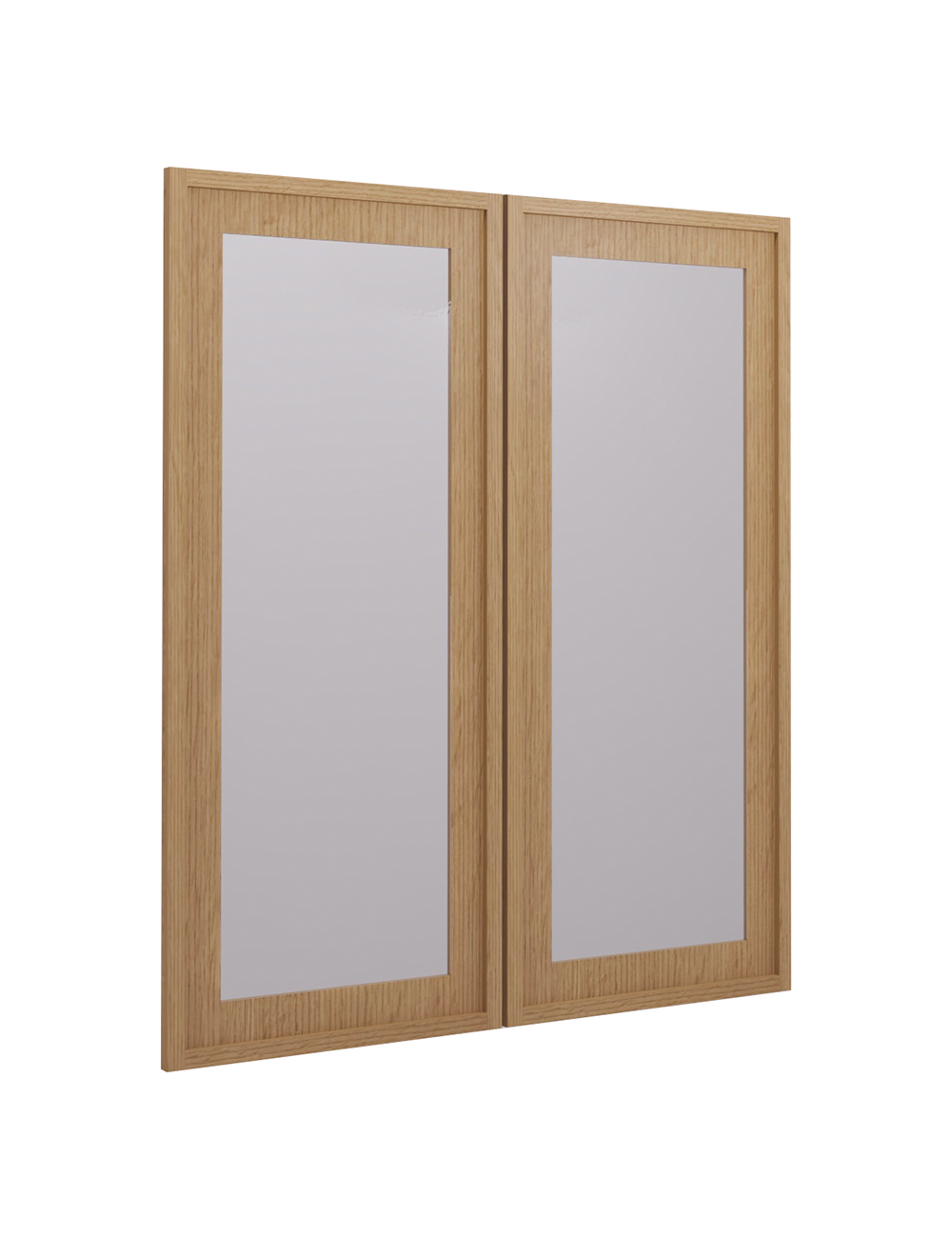 PH-W3642BGD: Petit Oak Shaker 36″ Glass Door