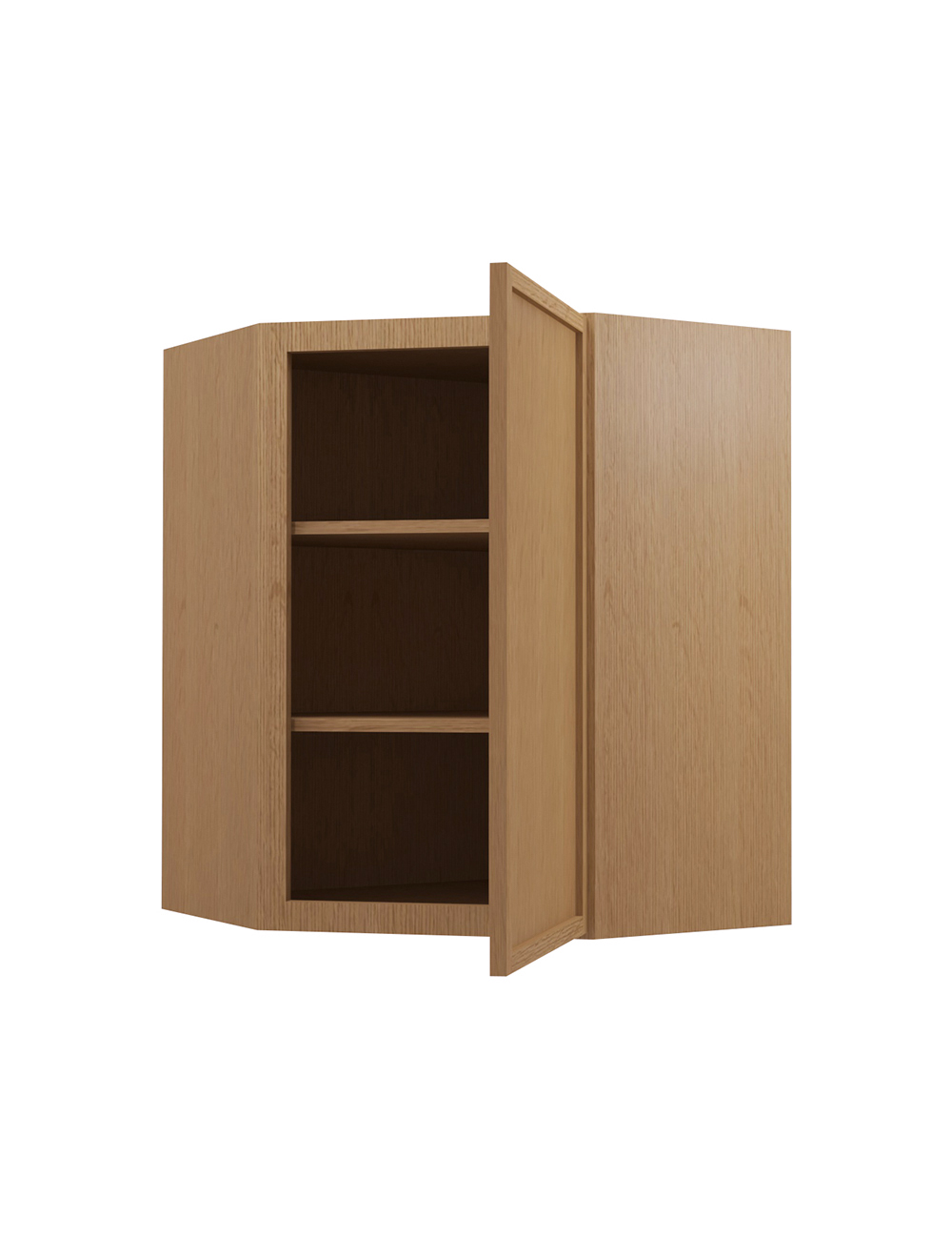 PH-WDC2430: Petit Oak Shaker 24″ Diagonal Corner Wall Cabinet