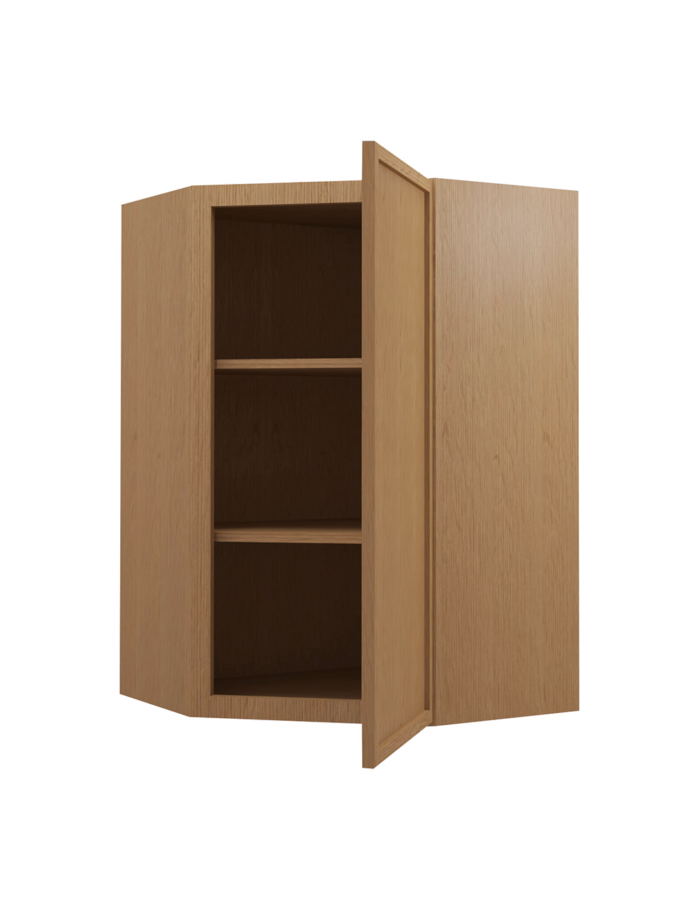 PH-WDC2436: Petit Oak Shaker 24″ Diagonal Corner Wall Cabinet