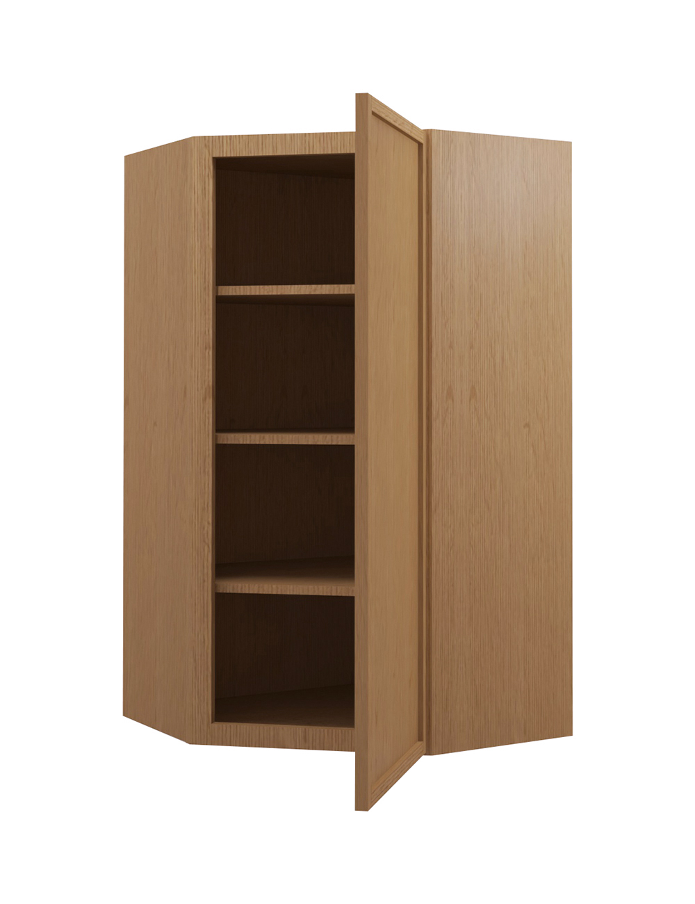 PH-WDC2442: Petit Oak Shaker 24″ Diagonal Corner Wall Cabinet