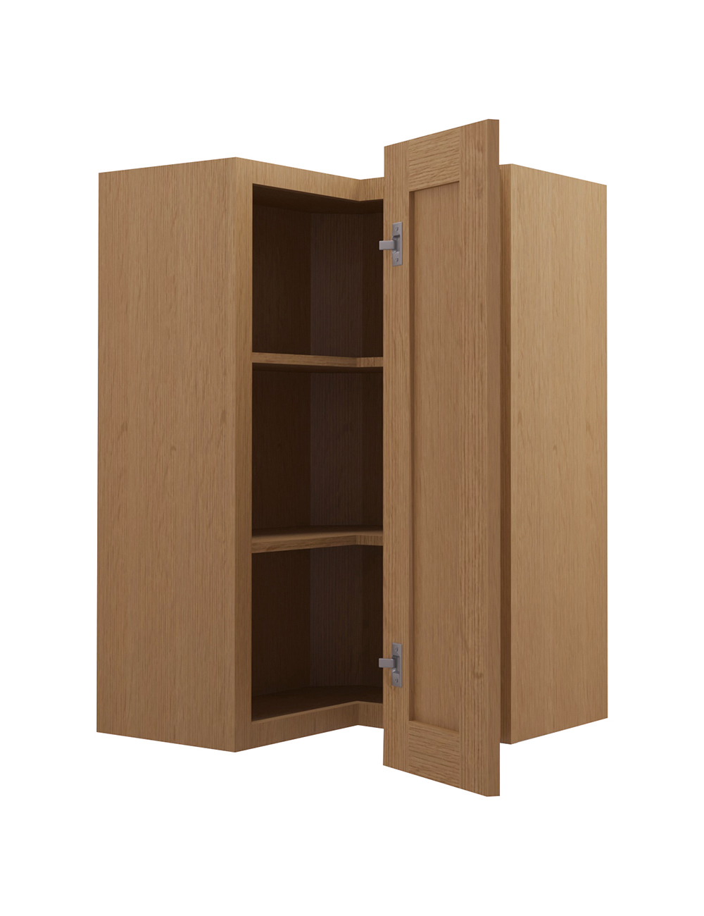 PH-WSQ2436: Petit Oak Shaker 24″ Corner Wall Cabinet