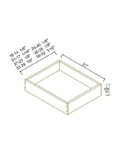Avalon Slim Shaker Black Roll Out Drawer
