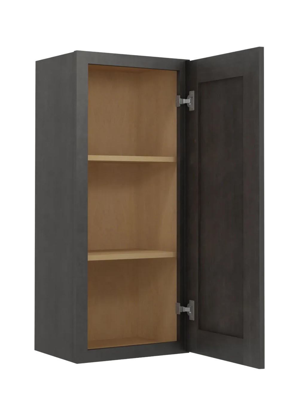 SCN-W1536: Shaker Cinder 15″ Single Door 36″ High Wall Cabinet
