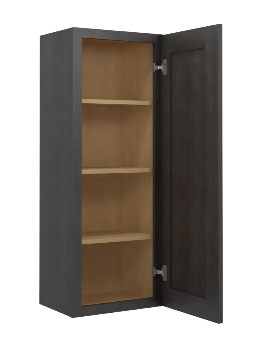 SCN-W1542: Shaker Cinder 15″ Single Door 42″ High Wall Cabinet