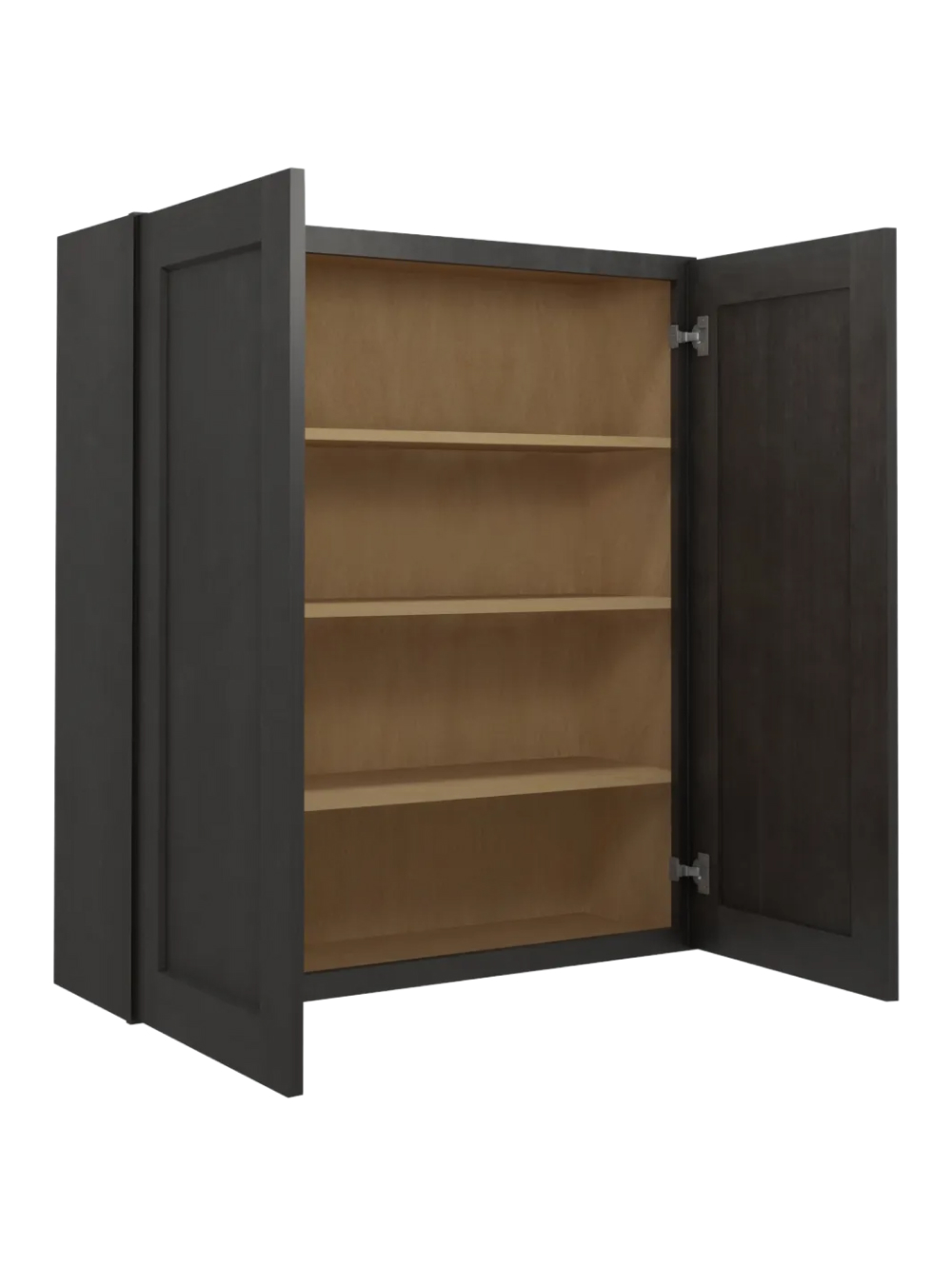 SCN-W3642: Shaker Cinder 36″ Double Door 42″ High Wall Cabinet
