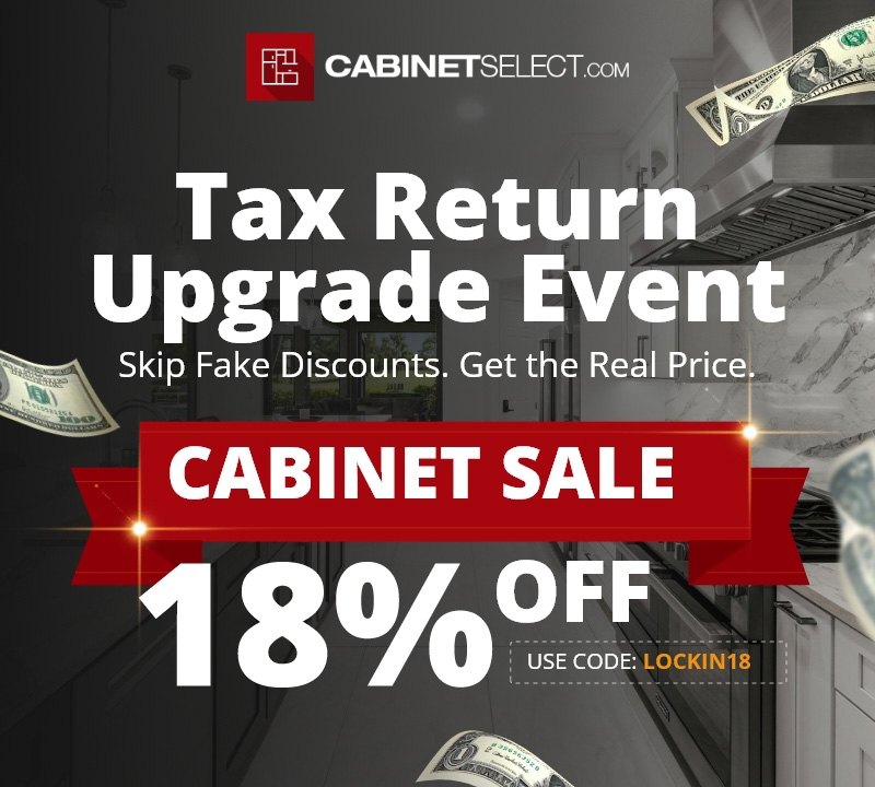 Tax Season Saving Kitchen Cabinet Sale