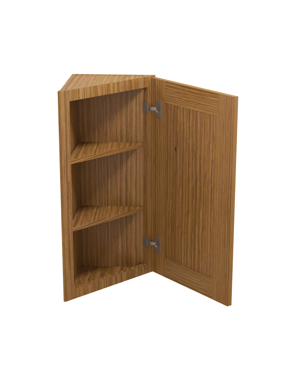 AR-AW30: Woodland Brown Shaker 30″ Angled Wall End Cabinet