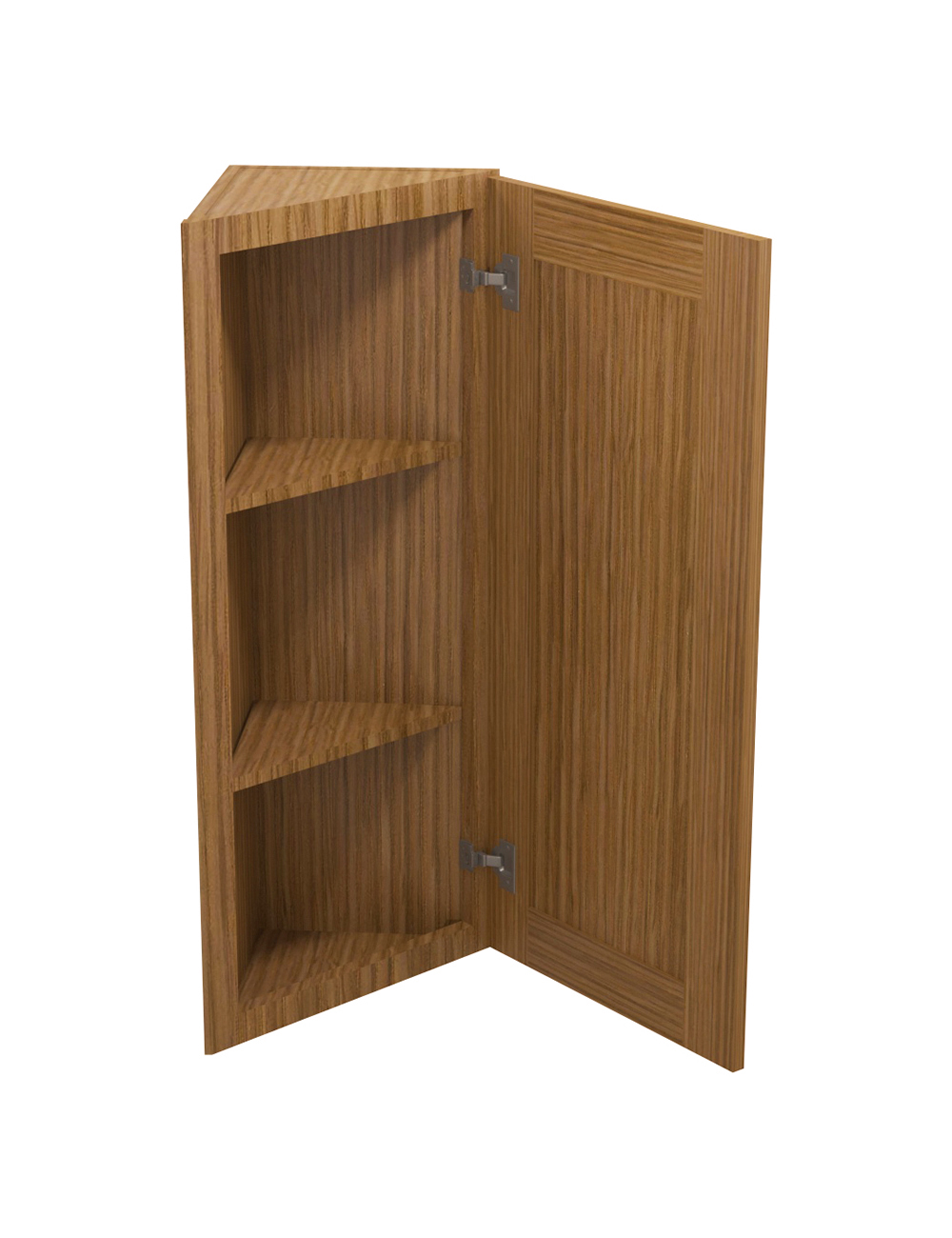AR-AW36: Woodland Brown Shaker 36″ Angled Wall End Cabinet