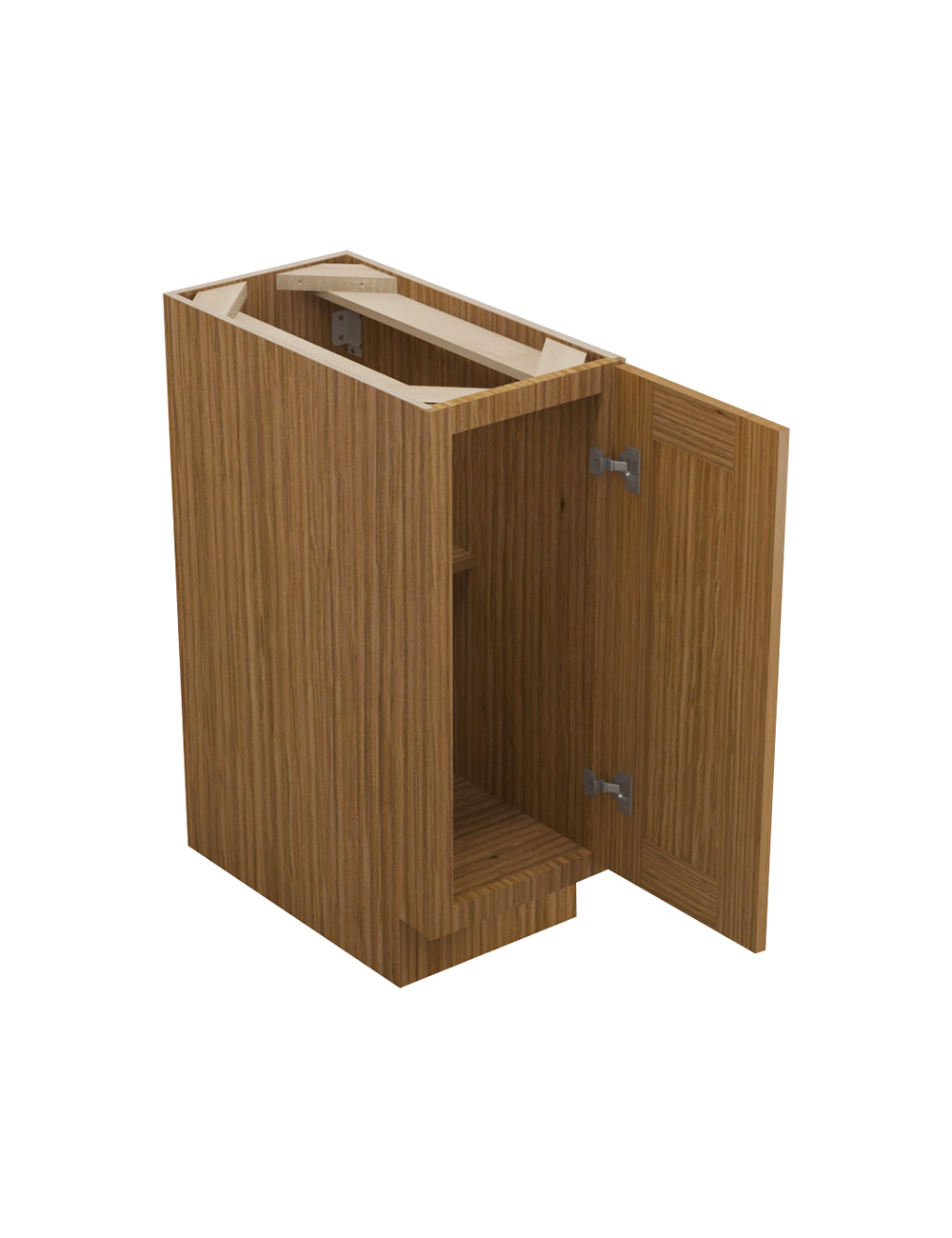 AR-FB12: Woodland Brown Shaker 12″ Full Height Base Cabinet