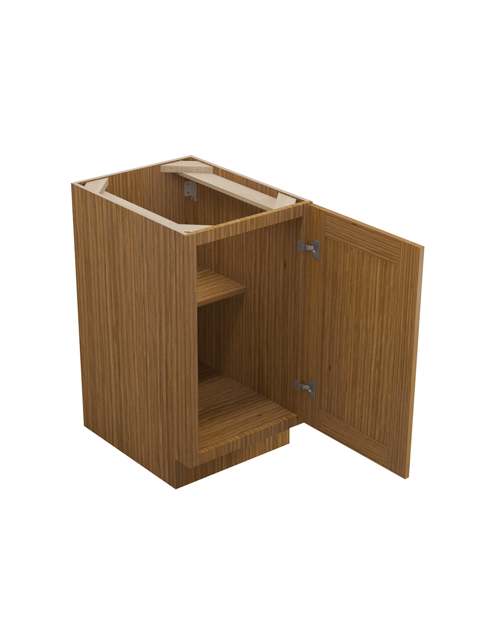 AR-FB18: Woodland Brown Shaker 18″ Full Height Base Cabinet