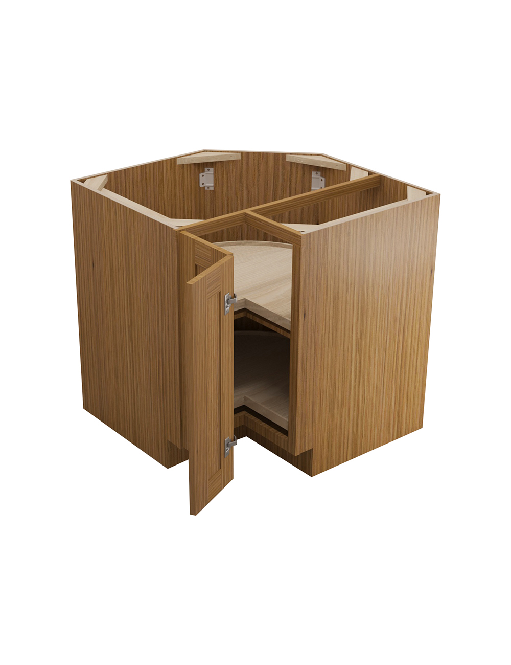 AR-LS3309: Woodland Brown Shaker 33″ Lazy Susan Base Cabinet