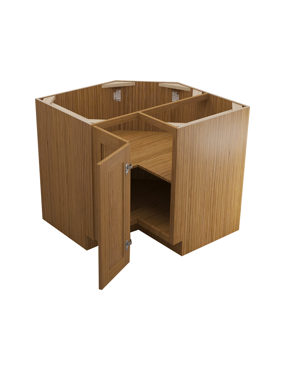 AR-LS3612S: Woodland Brown Shaker 36″ Easy Reach Corner Cabinet