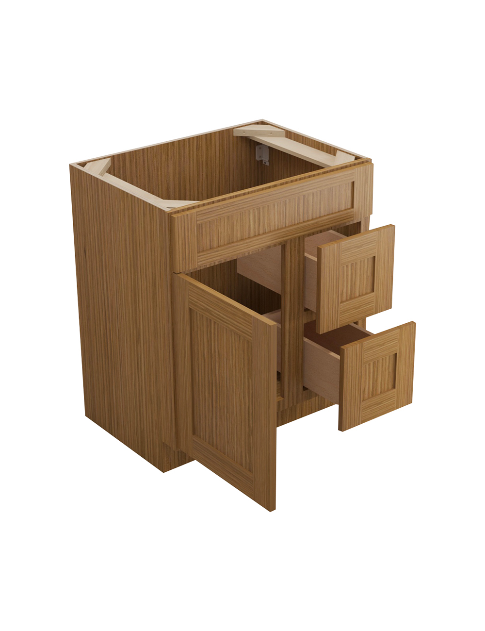 AR-S3021DR-34-1/2″: Woodland Brown Shaker 30″ Right drawers (2) Vanity