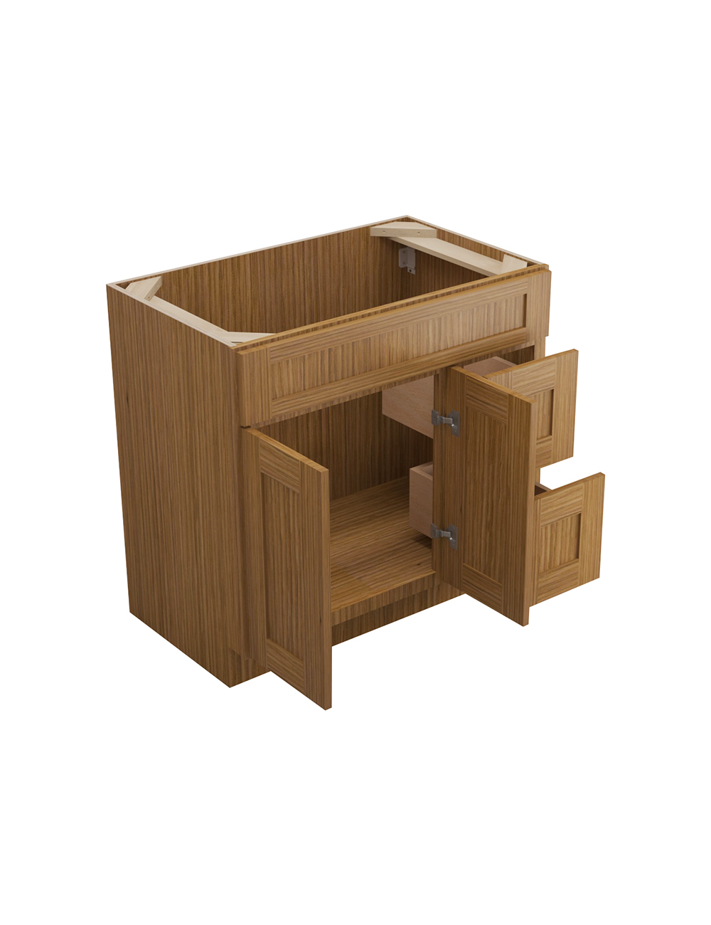 AR-S3621BDR-34-1/2″: Woodland Brown Shaker 36″ Right drawers (2) Vanity