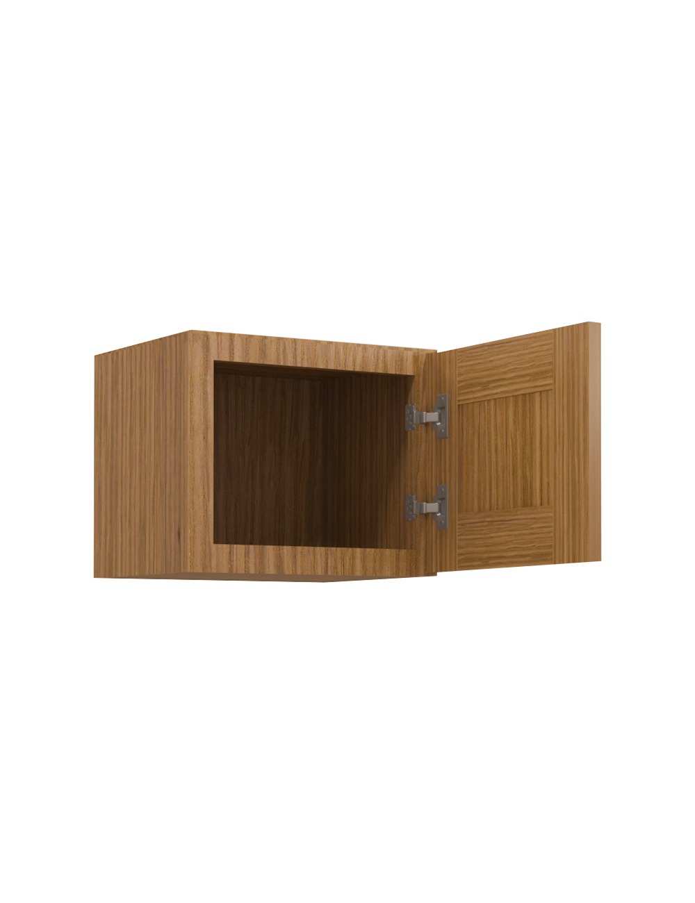 AR-W1512: Woodland Brown Shaker 15″ Wall Stacker Cabinet