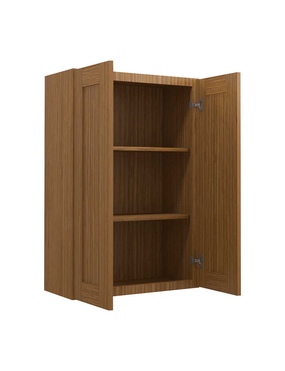 AR-W2436B: Woodland Brown Shaker 24″ Double Door Wall Cabinet