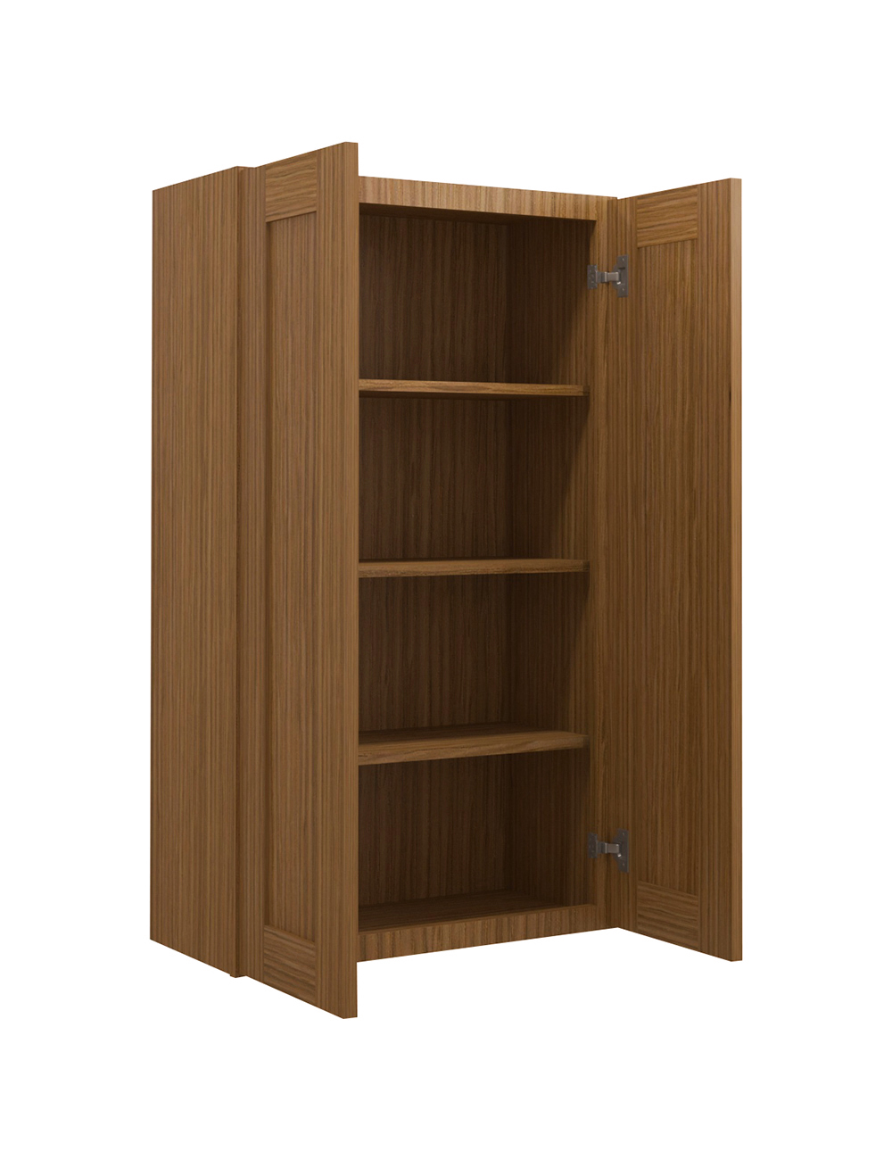 AR-W2442B: Woodland Brown Shaker 24″ Double Door Wall Cabinet