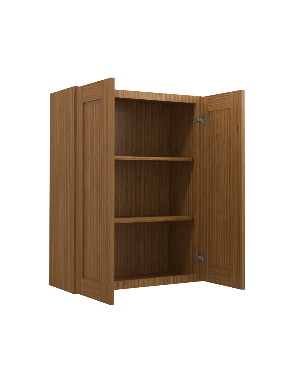 AR-W2736B: Woodland Brown Shaker 27″ Double Door Wall Cabinet