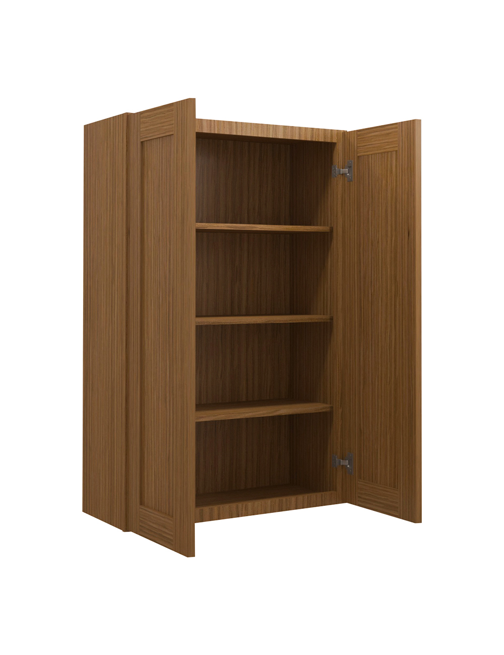 AR-W2742B: Woodland Brown Shaker 27″ Double Door Wall Cabinet