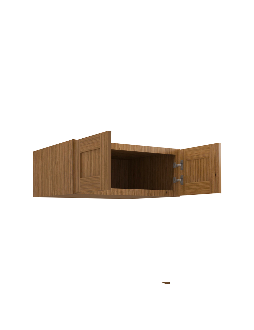 AR-W301224B: Woodland Brown Shaker 30″ Refrigerator Wall Cabinet 24″ deep